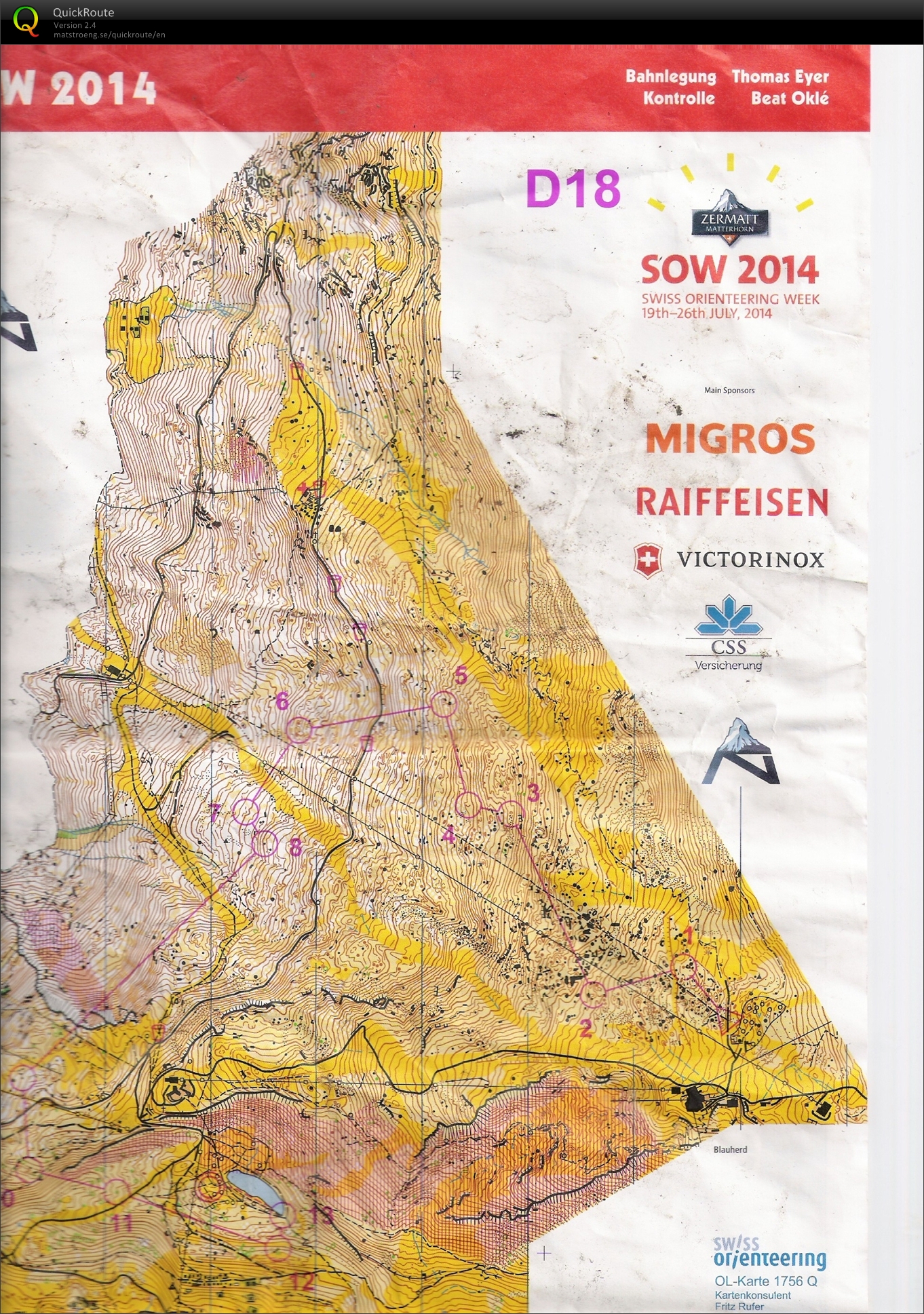 Swiss o-week 2014 E6 (26/07/2014)