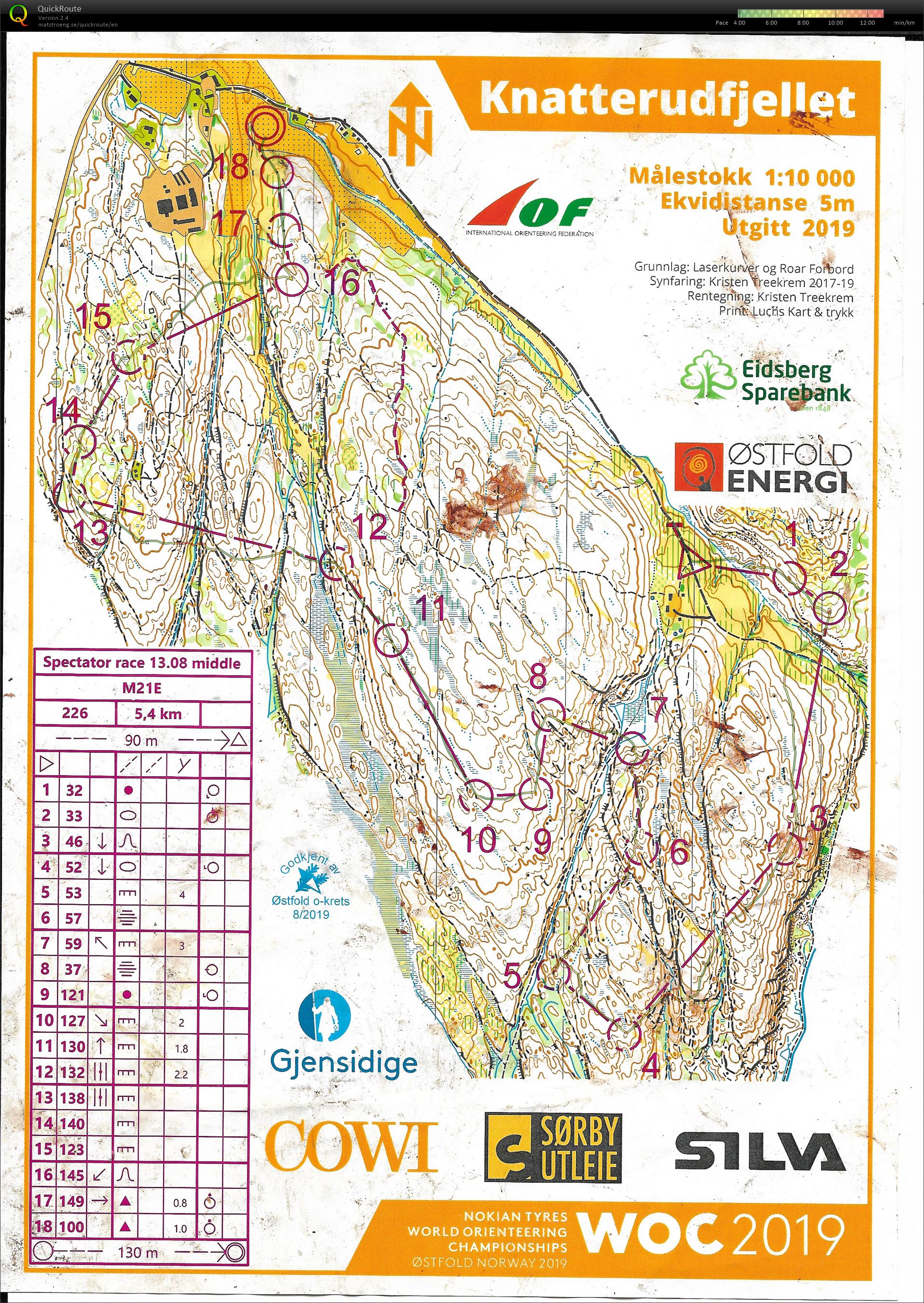 WOC 2019 spectator race E2 (13/08/2019)